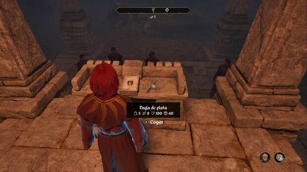 The Elder Scrolls IV: Oblivion Remastered - Santuario de Dagon, daga de plata en el altar de las Cavernas del lago Arrio