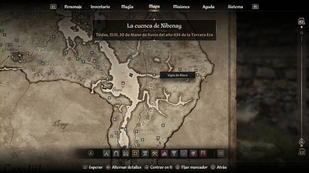 The Elder Scrolls IV: Oblivion - Desenterrar la Cuchilla de Mehrunes, ubicación de Vigía de Risco
