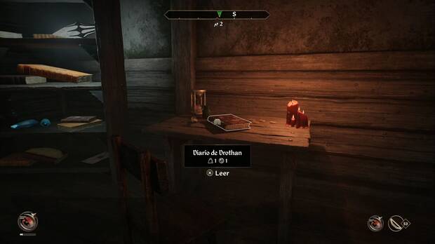 The Elder Scrolls IV: Oblivion - Desenterrar la Cuchilla de Mehrunes, Diario de Drothan sobre la mesa de su cama en Comuna de Risco