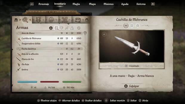 The Elder Scrolls IV: Oblivion - Desenterrar la Cuchilla de Mehrunes, Cuchilla de Mehrunes