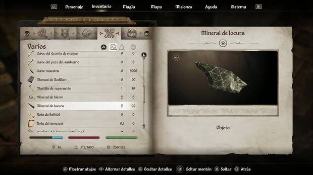 The Elder Scrolls IV: Oblivion Remastered - Una ratonera superior, Mineral de locura