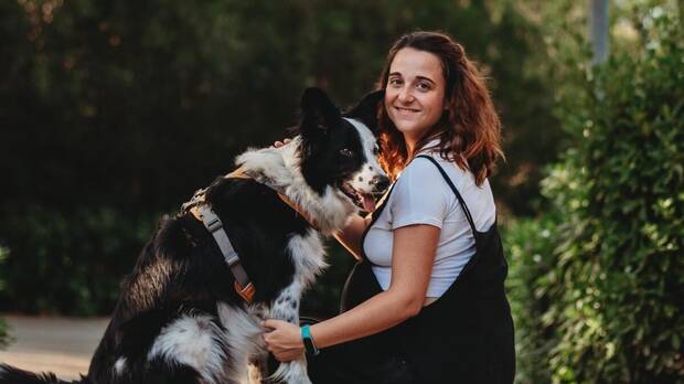Elena Álvarez y sus perros