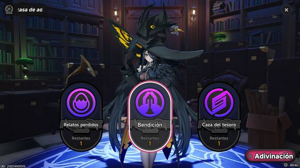 Neverness to Everness - Tipos de lecturas de fortuna de Raven