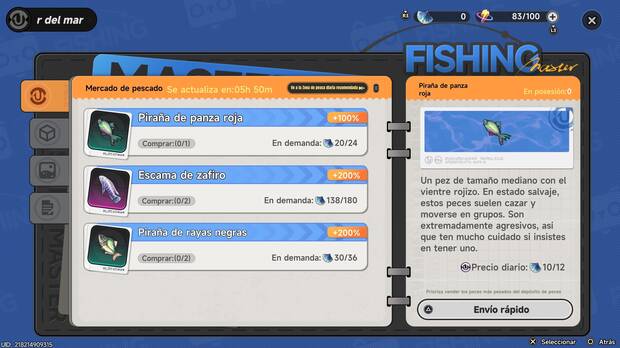 Neverness to Everness - C�mo vender peces a trav�s del mercado de pescado