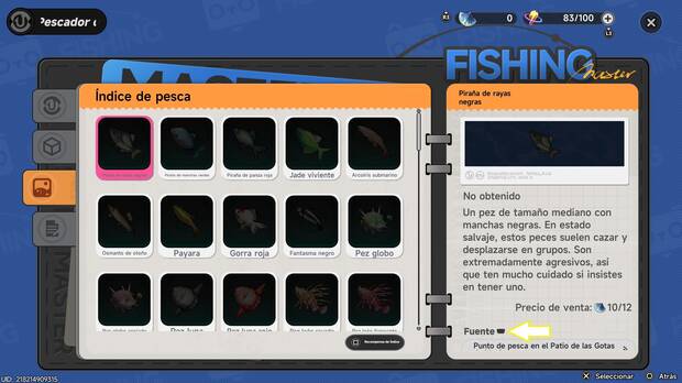 Neverness to Everness - Consultar el �ndice de pesca y las fuentes de obtenci�n de cada tipo de pescado