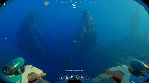 Subnautica 2 - Leviatanes, h�bitats y comportamientos; mandibunte anclado al lecho marino de Proteus