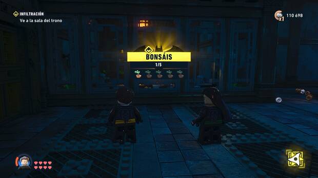 LEGO Batman: El Legado del Caballero Oscuro - Localizaci�n del trofeo de la Batcueva Bons�i 01 en la misi�n Infiltraci�n