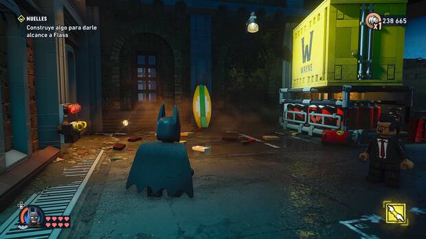 LEGO Batman: El Legado del Caballero Oscuro - Localizaci�n del trofeo de la Batcueva Tabla de surf 05 en la misi�n Nuevos comienzos