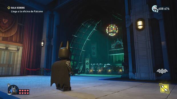 LEGO Batman: El Legado del Caballero Oscuro - Localizaci�n del trofeo de la Batcueva Bola disco 05 en la misi�n Carmine Falcone