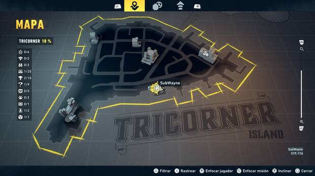 LEGO Batman: El Legado del Caballero Oscuro - Localizaci�n en el mapa del SubWayne de Tricorner