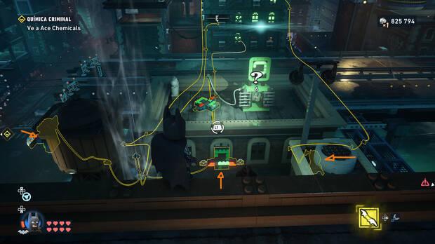 LEGO Batman: El Legado del Caballero Oscuro - C�mo resolver el puzle del acertijo de Riddler 06 en Tricorner