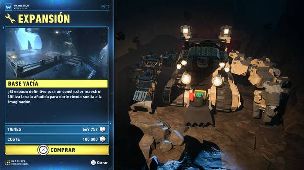 LEGO Batman: El Legado del Caballero Oscuro - Mejora y expansi�n de la base vac�a en la Batcueva