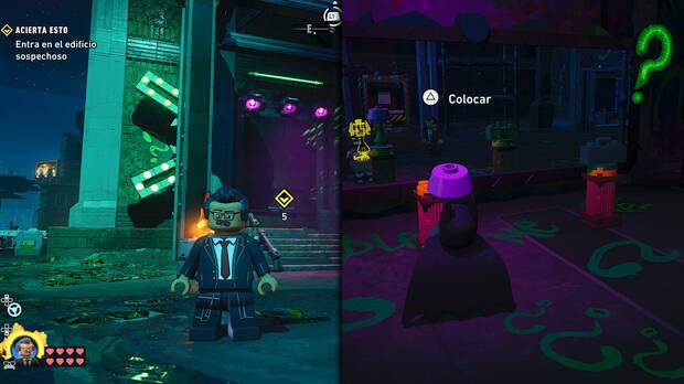 LEGO Batman: El Legado del Caballero Oscuro - C�mo resolver el puzle de la sala de acertijo 01 en Tricorner