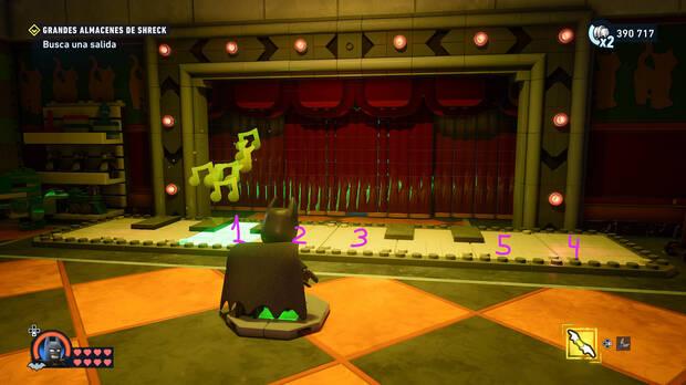 LEGO Batman: El Legado del Caballero Oscuro - Localizaci�n del dep�sito de WayneTech 05 en la misi�n Grandes almacenes de Shreck