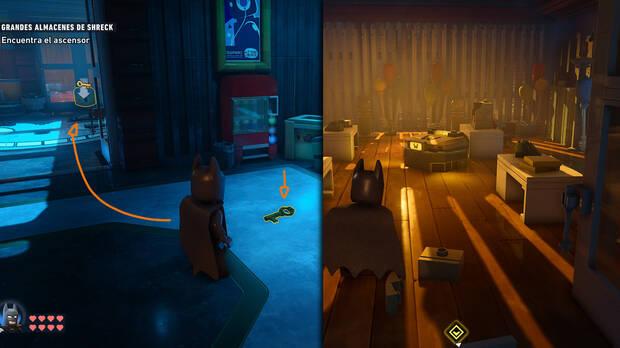 LEGO Batman: El Legado del Caballero Oscuro - Localizaci�n del dep�sito de WayneTech 02 en la misi�n Grandes almacenes de Shreck