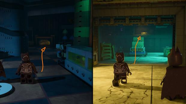 LEGO Batman: El Legado del Caballero Oscuro - Localizaci�n del dep�sito de WayneTech 03 en la misi�n Grandes almacenes de Shreck