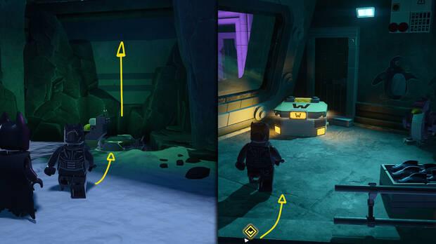 LEGO Batman: El Legado del Caballero Oscuro - Localizaci�n del dep�sito de WayneTech 01 en la misi�n El Ping�ino