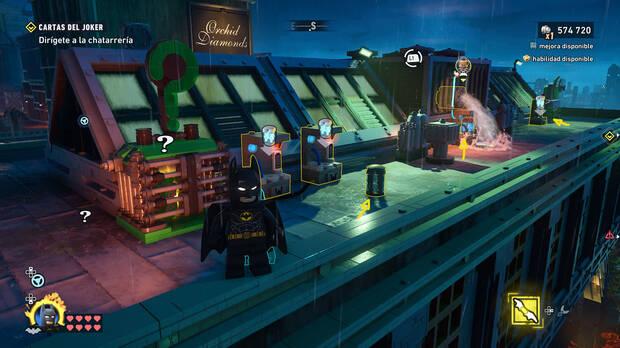 LEGO Batman: El Legado del Caballero Oscuro - C�mo resolver el puzle del acertijo de Riddler 01 en Sur de Old Gotham