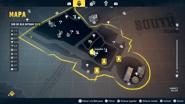 LEGO Batman: El Legado del Caballero Oscuro - Localizaci�n en el mapa del animal fugado del zoo 03 en Sur de Old Gotham