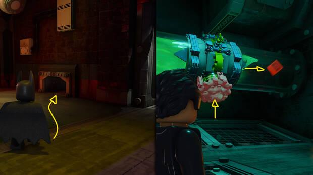 LEGO Batman: El Legado del Caballero Oscuro - Localizaci�n y c�mo conseguir el ladrillo rojo Residuos t�xicos