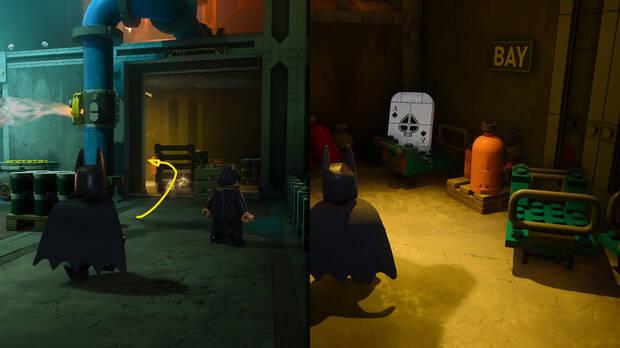 LEGO Batman: El Legado del Caballero Oscuro - Localizaci�n del trofeo de la Batcueva As 05 en la misi�n La Banda de la Capucha Roja