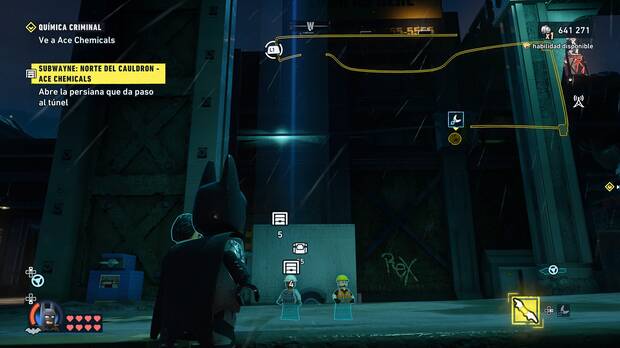 LEGO Batman: El Legado del Caballero Oscuro - D�nde encontrar y c�mo desbloquear el subwayne de Norte del Cauldron - Ace Chemicals