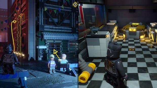 LEGO Batman: El Legado del Caballero Oscuro - Localizaci�n del dep�sito de WayneTech 01 en la misi�n Joker