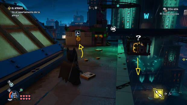LEGO Batman: El Legado del Caballero Oscuro - C�mo resolver el puzle del acertijo de Riddler 01 en Norte de Old Gotham