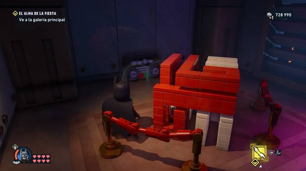 LEGO Batman: El Legado del Caballero Oscuro - Localizaci�n del trofeo de la Batcueva Radiocasete 01 en la misi�n Flugelheim