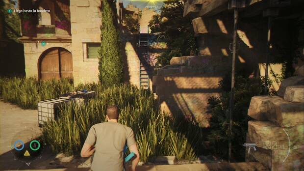 007 First Light - Un nuevo hogar; escalera de mano a la derecha del principio del nivel
