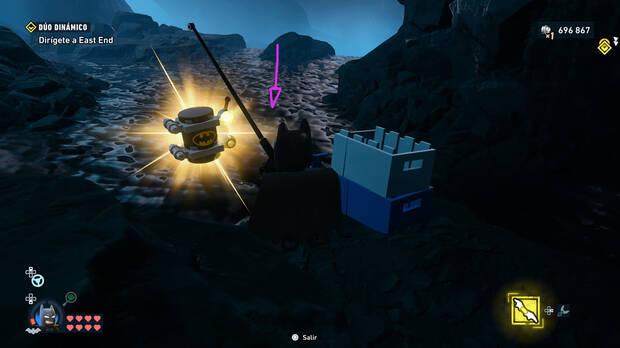 LEGO Batman: El Legado del Caballero Oscuro - D�nde encontrar el trofeo de la Batcueva Minikit 09 en la Batcueva