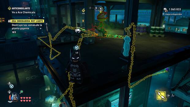 LEGO Batman: El Legado del Caballero Oscuro - D�nde encontrar y c�mo destruir la planta de vegetaci�n 01 en Tricorner
