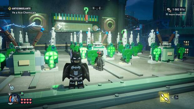 LEGO Batman: El Legado del Caballero Oscuro - C�mo resolver el puzle del acertijo de Riddler 07 en Sur de Old Gotham