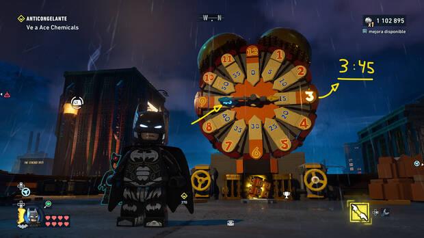 LEGO Batman: El Legado del Caballero Oscuro - C�mo resolver el puzle del acertijo de Cluemaster 02 en Norte de Old Gotham