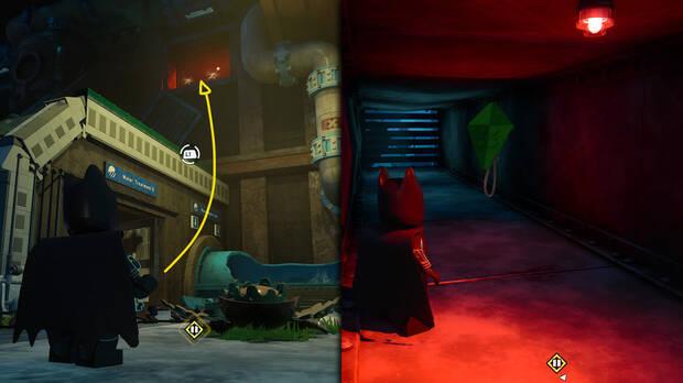 LEGO Batman: El Legado del Caballero Oscuro - Localizaci�n del trofeo de la Batcueva Cometa 02 en la misi�n Kite Man