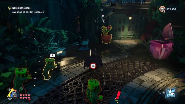 LEGO Batman: El Legado del Caballero Oscuro - Localizaci�n del trofeo de la Batcueva Venus atrapamoscas 02 en la misi�n Hiedra Venenosa