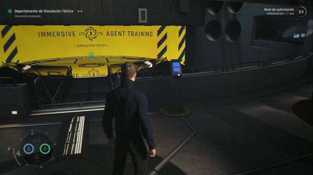 007 First Light - Simulación táctica; pantalla donde se compran nuevas armas, artilugios y atuendos en Simulación táctica