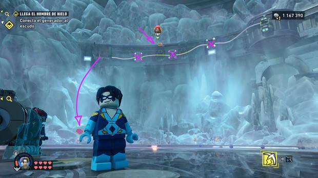 LEGO Batman: El Legado del Caballero Oscuro - Localizaci�n y c�mo conseguir el ladrillo rojo Edad de hielo