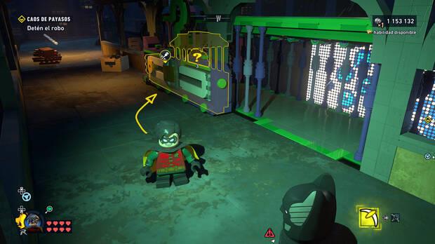 LEGO Batman: El Legado del Caballero Oscuro - C�mo resolver el puzle del acertijo de Riddler 04 en Oeste de Old Gotham