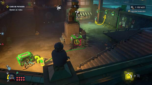 LEGO Batman: El Legado del Caballero Oscuro - C�mo resolver el puzle del acertijo de Riddler 03 en Oeste de Old Gotham