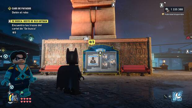 LEGO Batman: El Legado del Caballero Oscuro - D�nde se encuentra el cartel de Se busca 01 en Oeste de Old Gotham