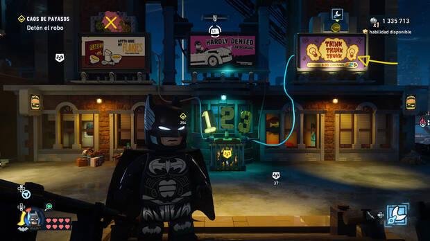 LEGO Batman: El Legado del Caballero Oscuro - C�mo resolver el puzle del acertijo de Cluemaster 01 en Sur del Cauldron