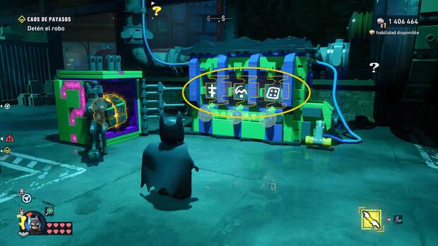 LEGO Batman: El Legado del Caballero Oscuro - C�mo resolver el puzle del acertijo de Riddler 01 en Sur del Cauldron
