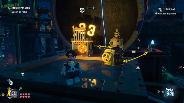 LEGO Batman: El Legado del Caballero Oscuro - C�mo resolver el puzle del acertijo de Cluemaster 02 en Sur del Cauldron