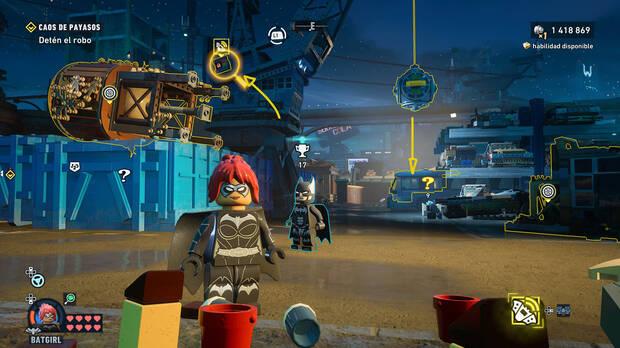 LEGO Batman: El Legado del Caballero Oscuro - C�mo resolver el puzle del acertijo de Riddler 03 en Sur del Cauldron