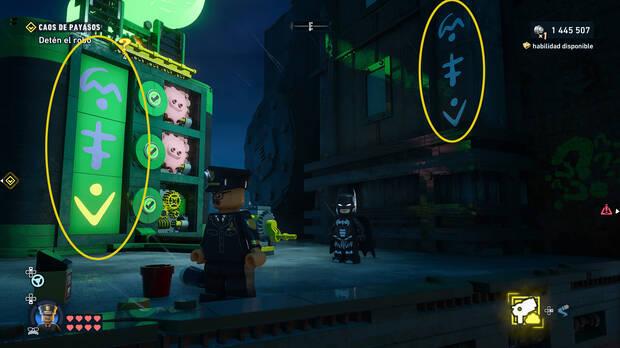 LEGO Batman: El Legado del Caballero Oscuro - C�mo resolver el puzle del acertijo de Riddler 08 en Sur del Cauldron