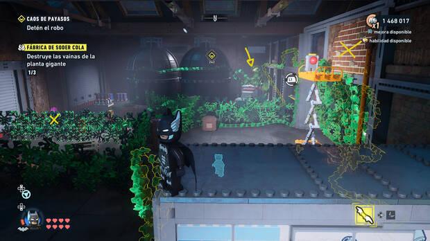 LEGO Batman: El Legado del Caballero Oscuro - D�nde encontrar y c�mo destruir la planta de vegetaci�n 01 en Sur del Cauldron
