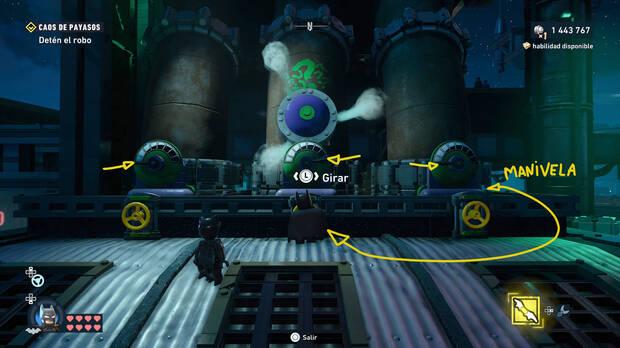 LEGO Batman: El Legado del Caballero Oscuro - C�mo resolver el puzle del acertijo de Riddler 05 en Sur del Cauldron