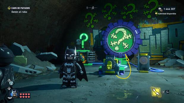LEGO Batman: El Legado del Caballero Oscuro - C�mo resolver el puzle del acertijo de Riddler 06 en Sur del Cauldron