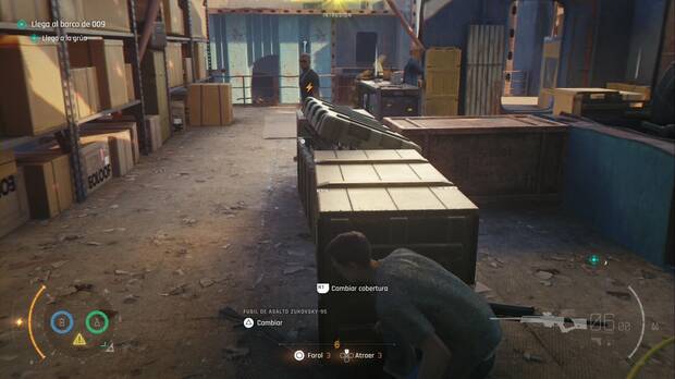 007 First Light - El pasado nunca muere; posición desde la que esperar al segundo guardia de la azotea